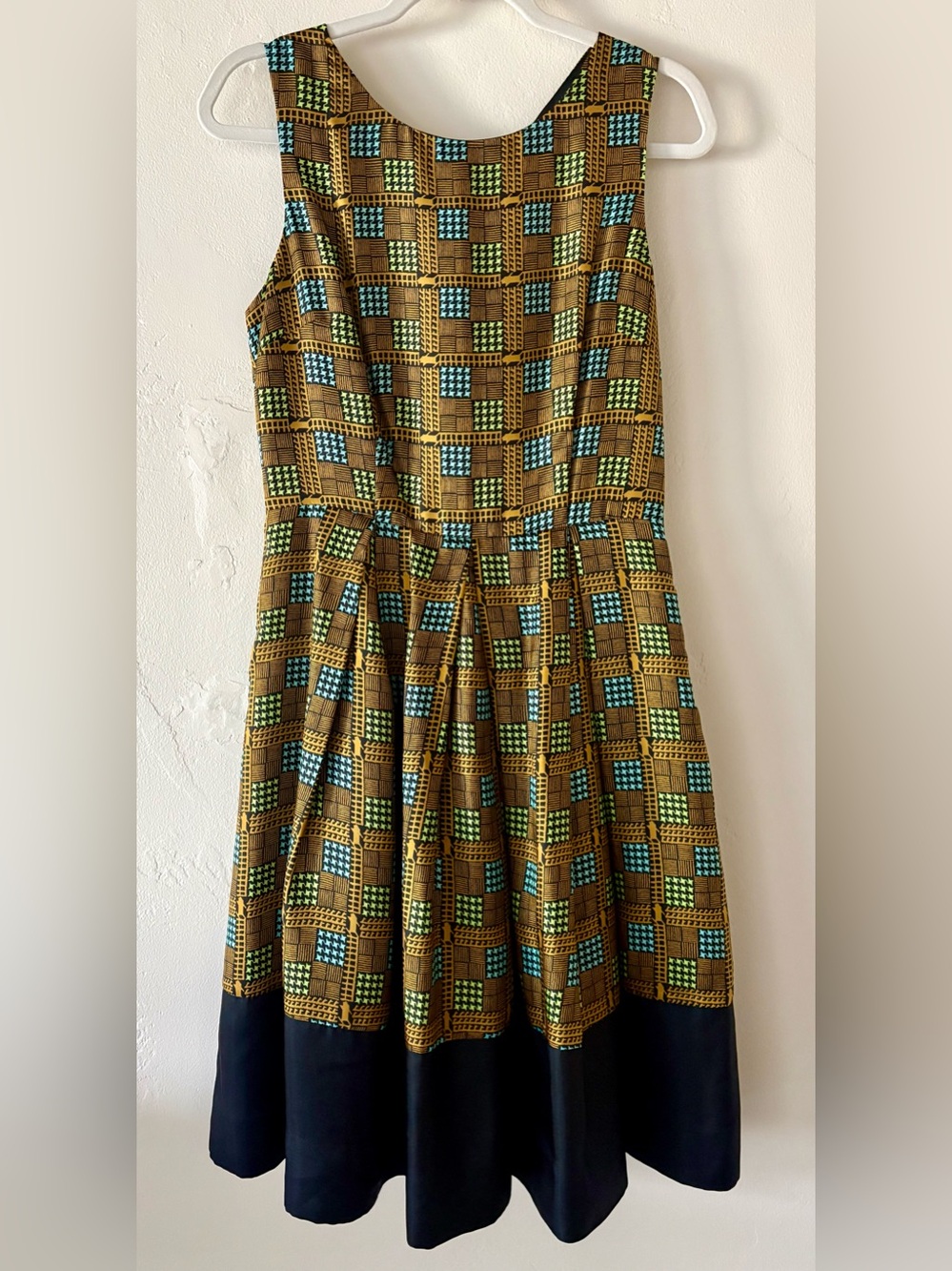 Anthropology Girls From Savoy 100% Silk Mini Dress Pleated Preppy Coquette